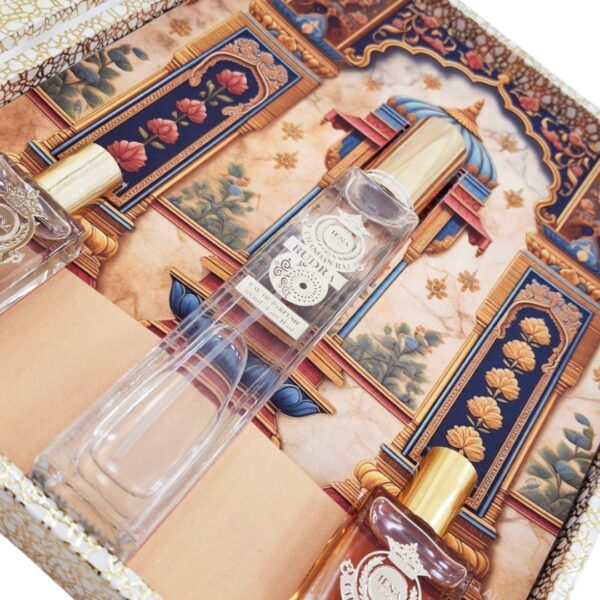 Sandalwood lover gift set of 3 pieces. Iena chandan raj pure sandalwood oil and eau de parfum. Gift for women and mens | Corporate gift | Luxury attar perfume gift set. - Image 8